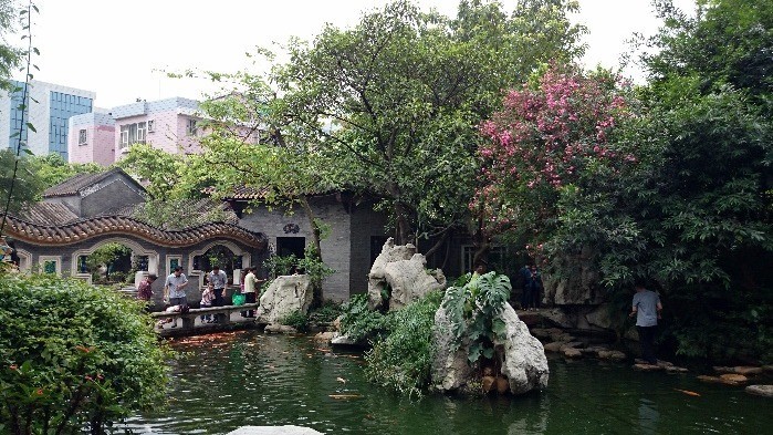 Vườn Thanh Huy với tường rồng uốn lượn và non nước Lĩnh Nam thanh tao