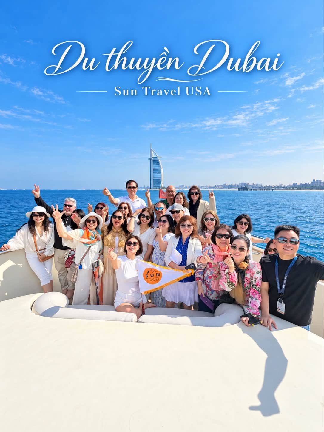 Đoàn khách Sun Travel USA trên Du thuyền 5 sao Dubai